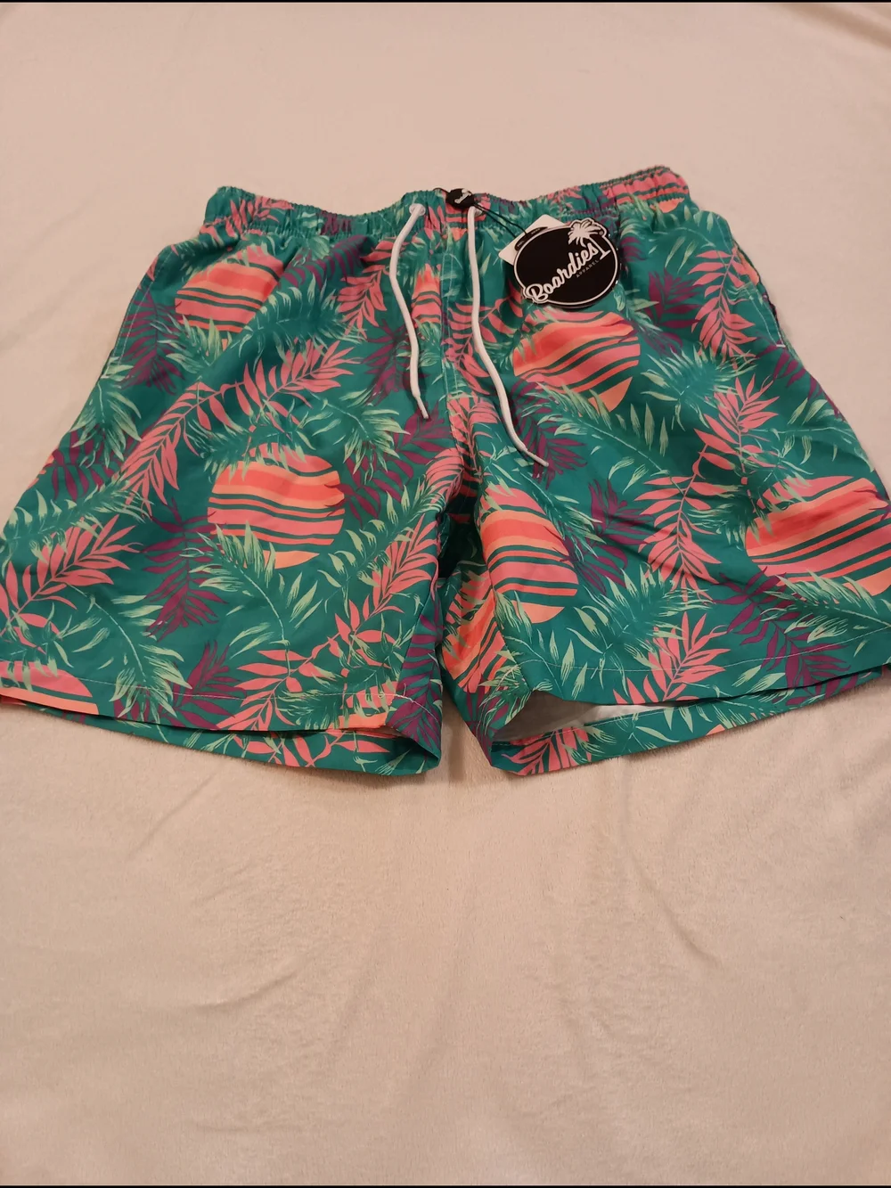 Boardies Rising Palms Swim Shorts Men's Size Medium Fully Lined